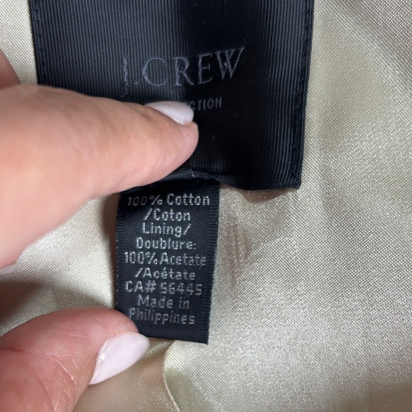 J. Crew Women's Beige Double-Breasted Trench Coat with Belt - Picture 5 of 11